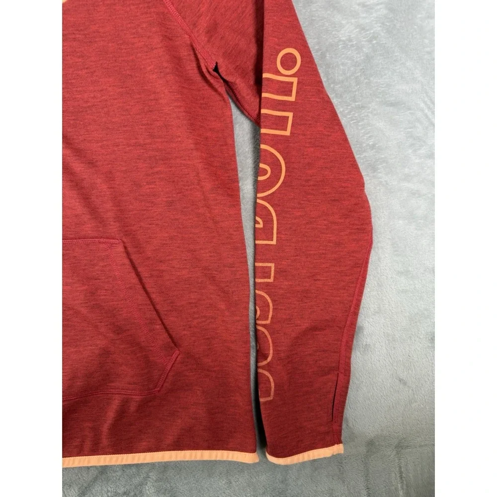 Nike Hoodie‎ Womens Medium Red Therma Fit Fleece Just Do It Pullover